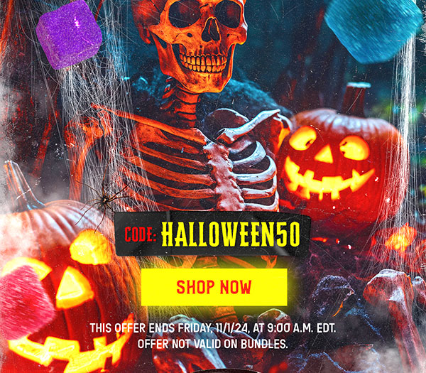 Halloween Sale Get 50% Off Your $99+ Order Code: HALLOWEEN50 This offer ends Friday, 11/1/24, at 9:00 A.M. EDT. Offer not valid on bundles. Shop Now